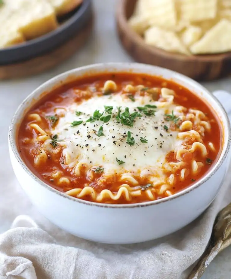 Slow Cooker Lasagna Soup Recipe