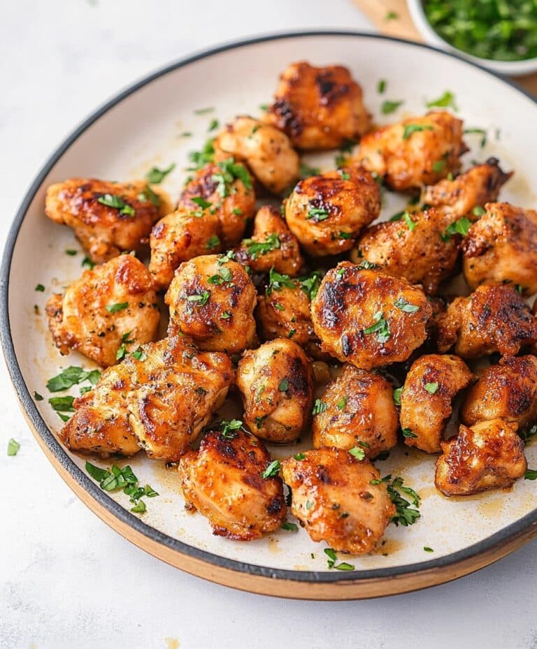 15-minute Garlic Butter Chicken Bites Recipe