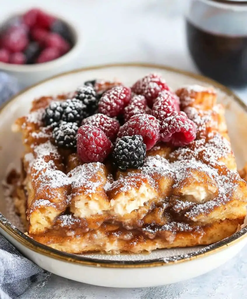 Baked Cream Cheese French Toast Casserole Recipe