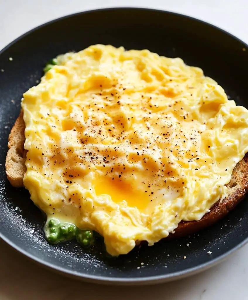 Creamy And Custardy Folded Eggs Recipe