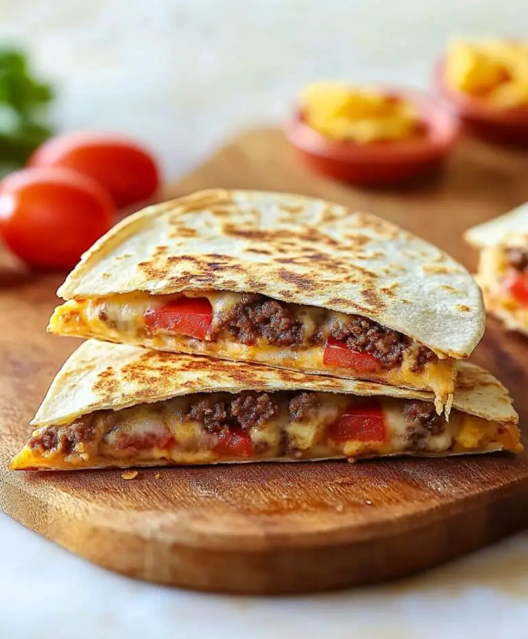 Cheeseburger Quesadilla Recipe