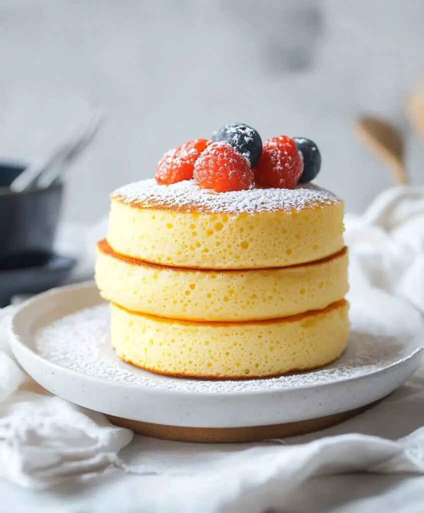 Fluffy Japanese Soufflé Pancakes Recipe