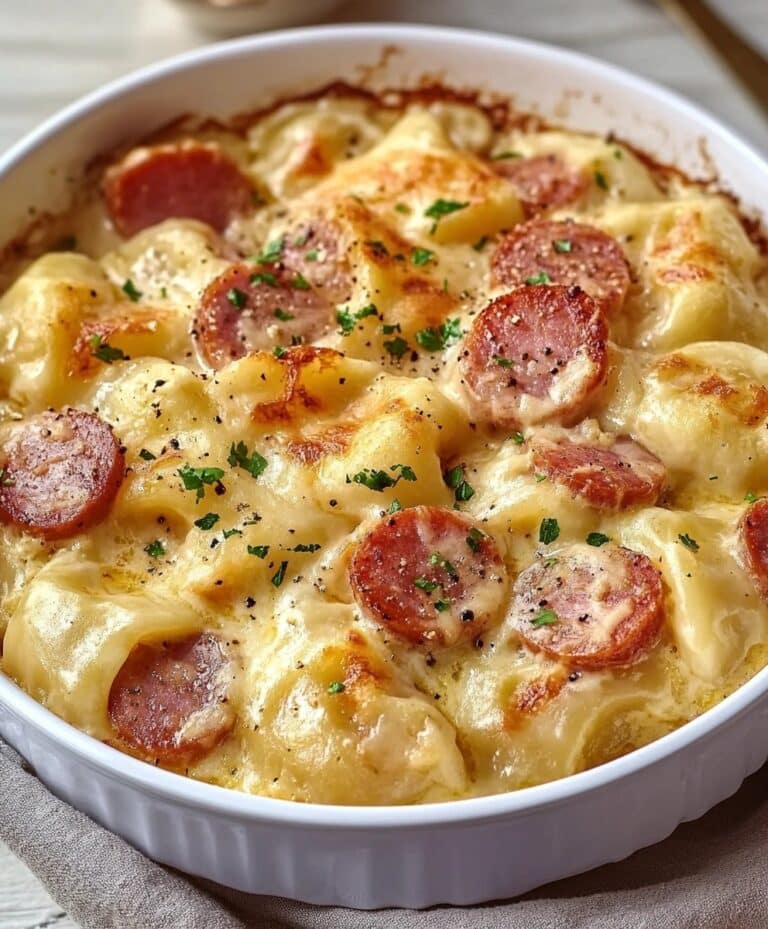Crockpot Pierogi Casserole With sausage Recipe