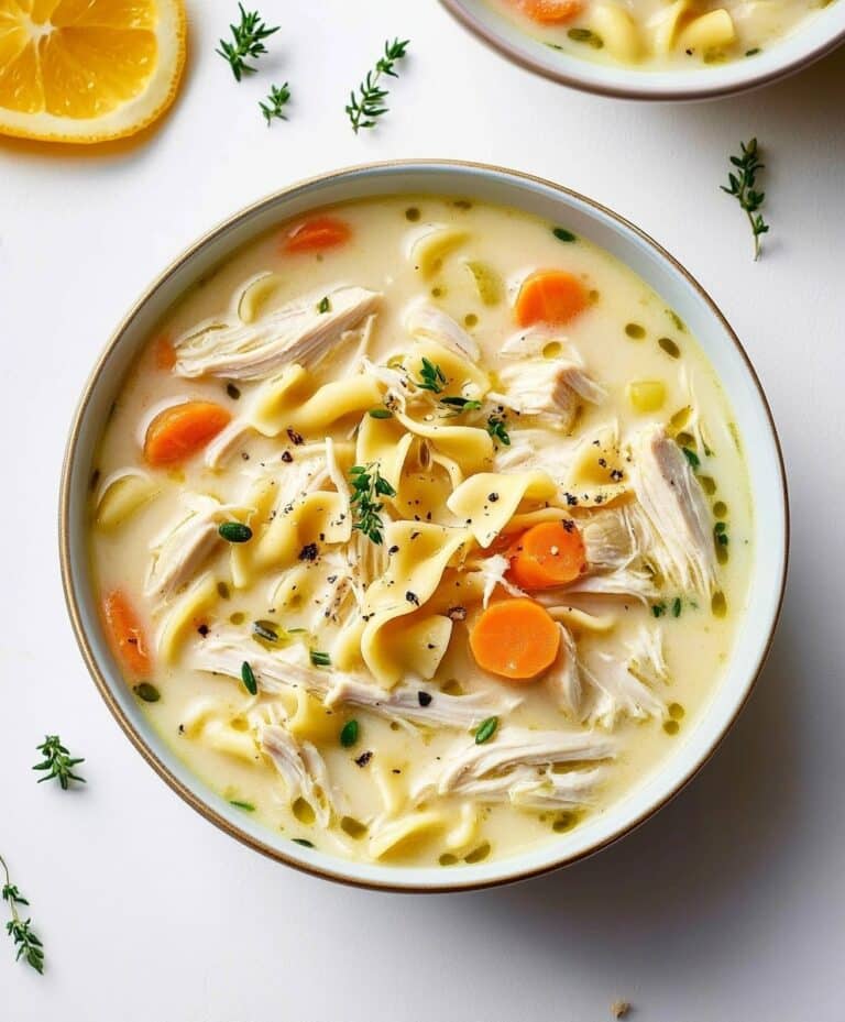 Creamy Chicken Noodle Soup Recipe