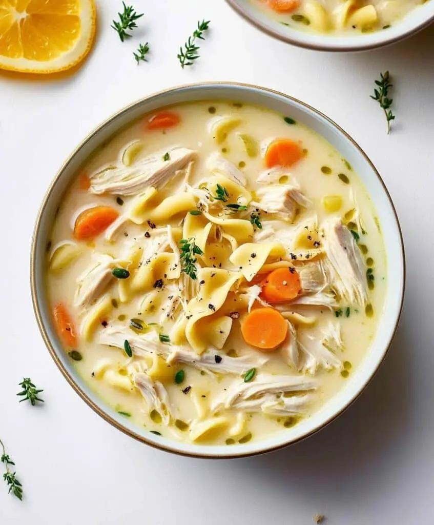 Creamy Chicken Noodle Soup Recipe