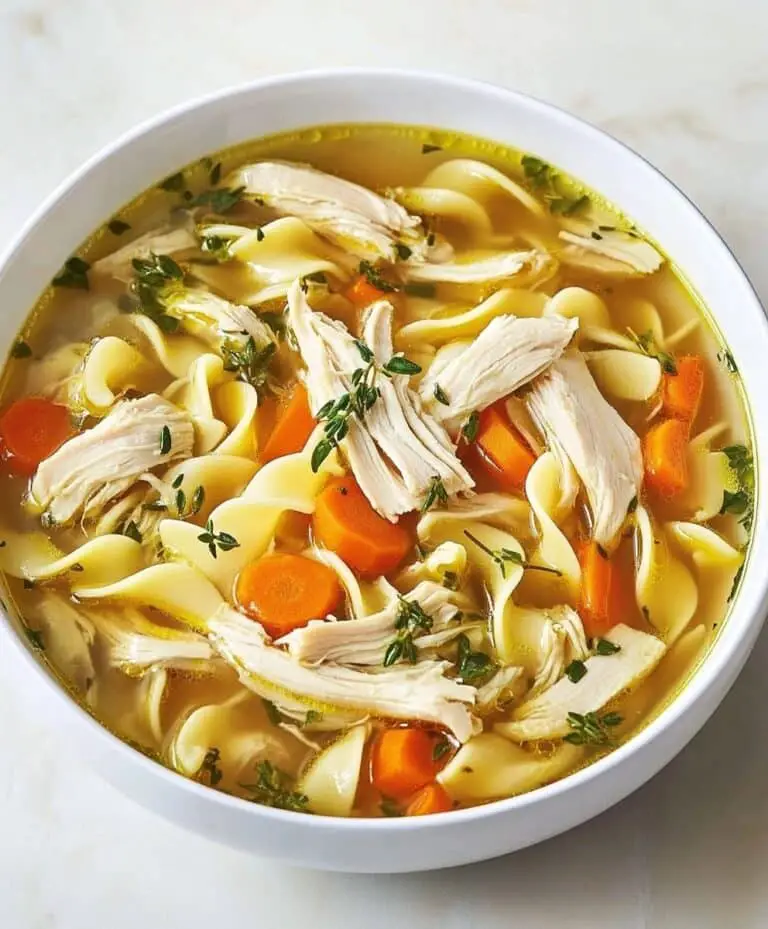 Easy Rotisserie Chicken Noodle Soup Recipe