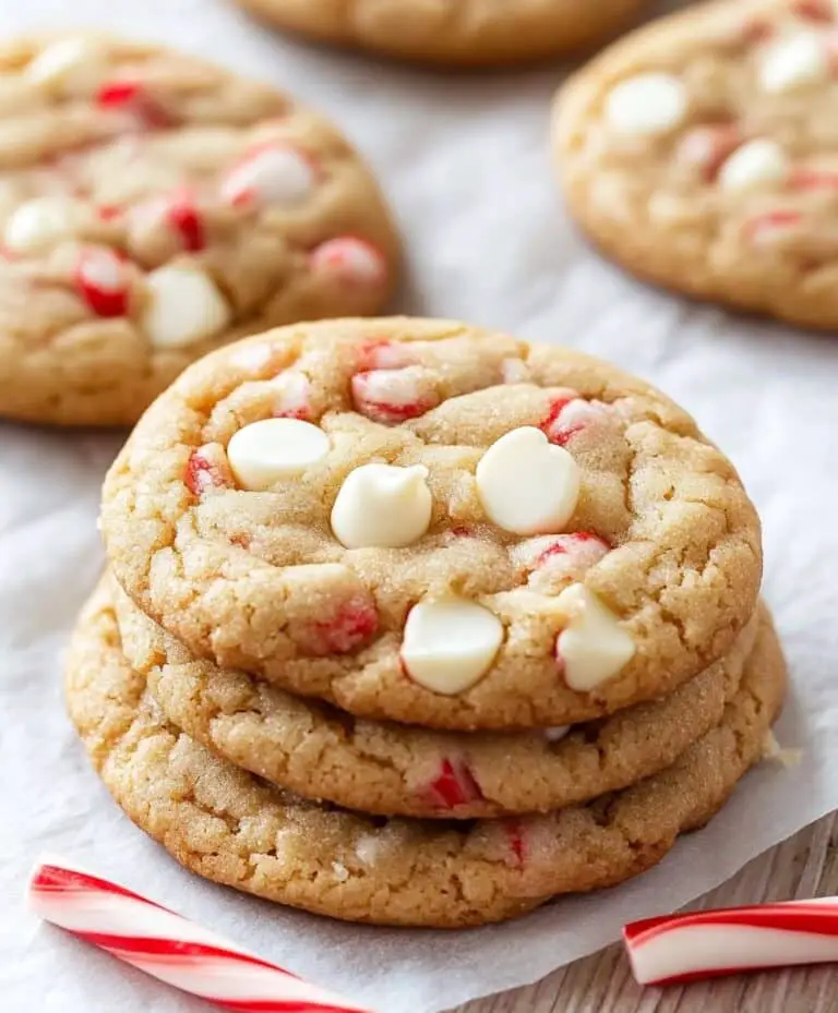 White Chocolate Candy Cane Cookies Recipe