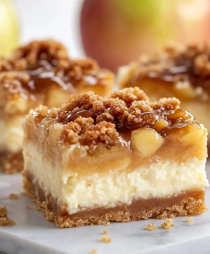 Caramel Apple Cheesecake Bars Recipe