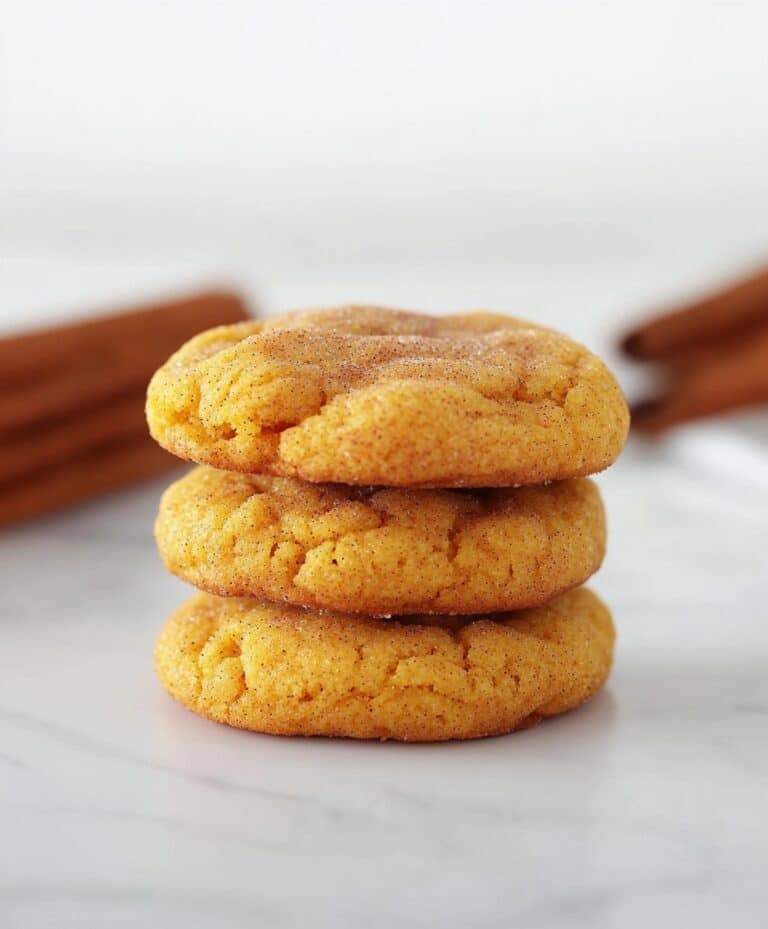 Chewy Pumpkin Snickerdoodle Cookies