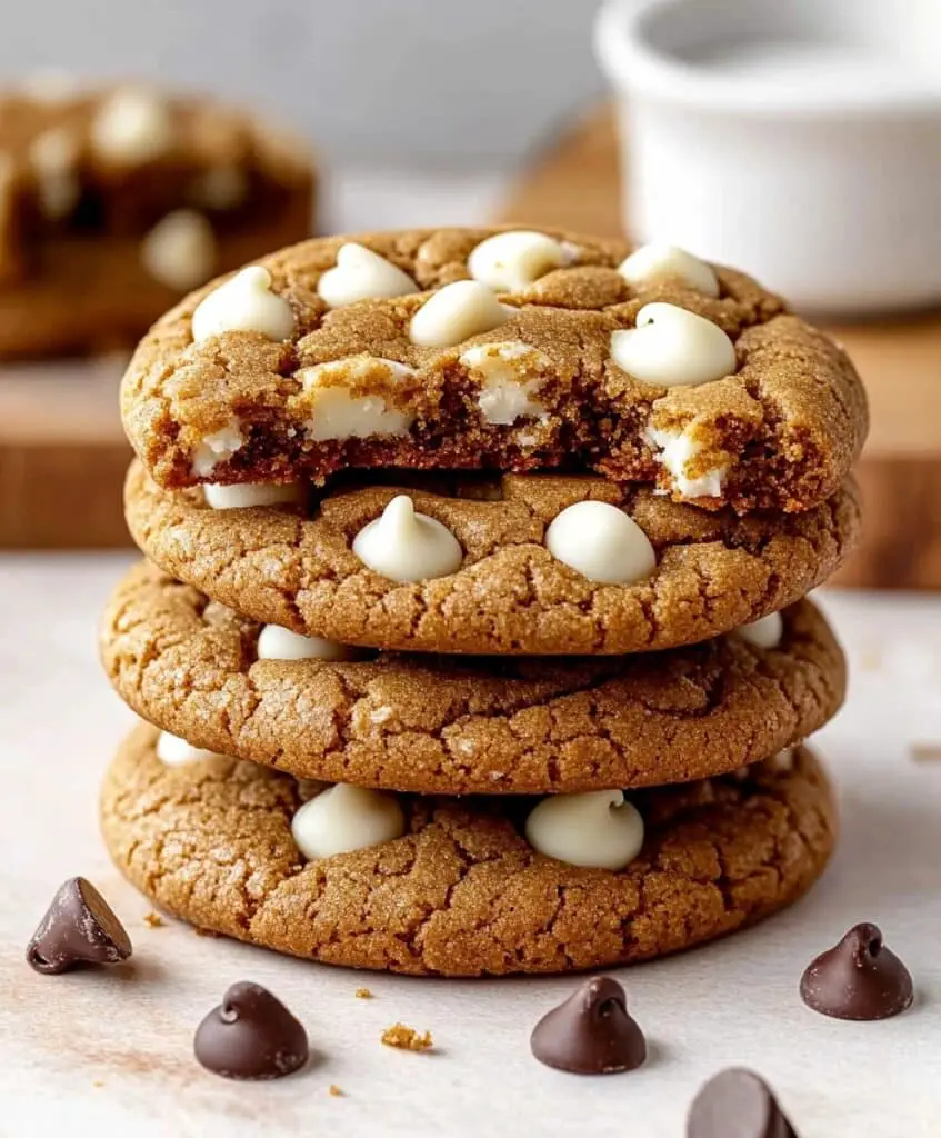 Bakery Style Gingerbread White Chocolate Chip Cookies