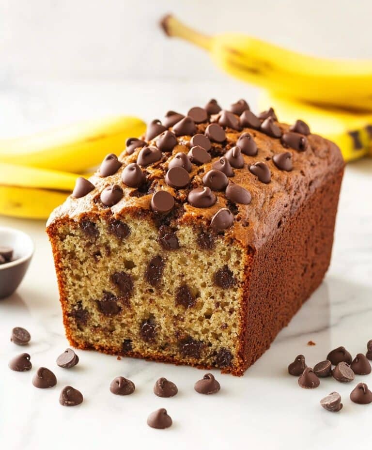 Easy Chocolate Chip Banana Bread Recipe