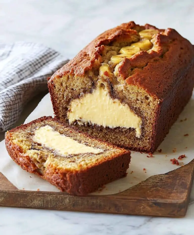 Cream Cheese-filled Banana Bread Recipe