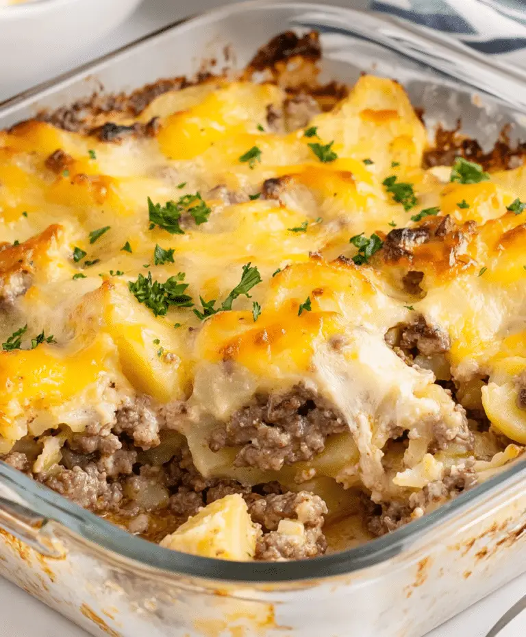 Easy Hamburger Potato Casserole Recipe