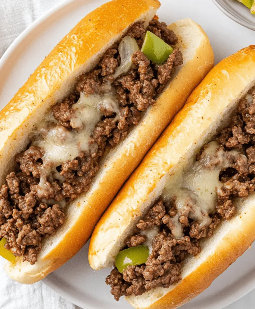 Easy Philly Cheesesteak With Ground Beef Recipe