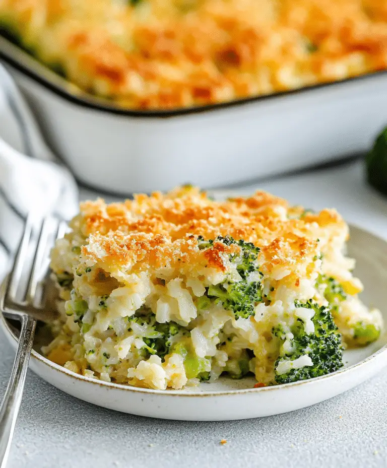Broccoli-rice Casserole Recipe