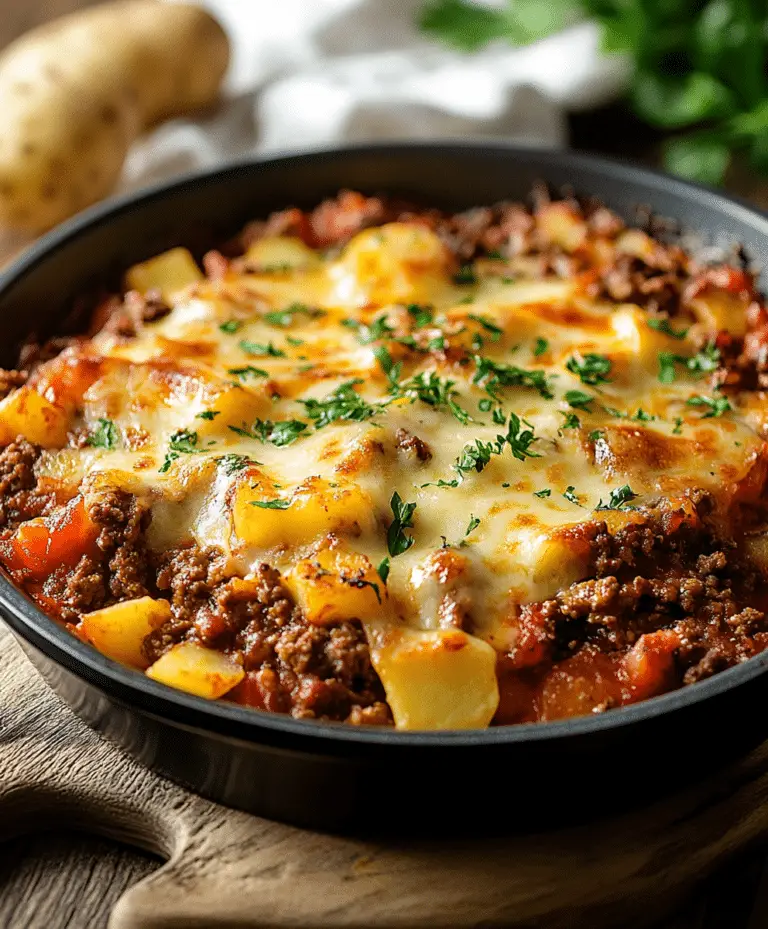 Hobo Casserole Rustic Ground Beef And Potato Bake Recipe