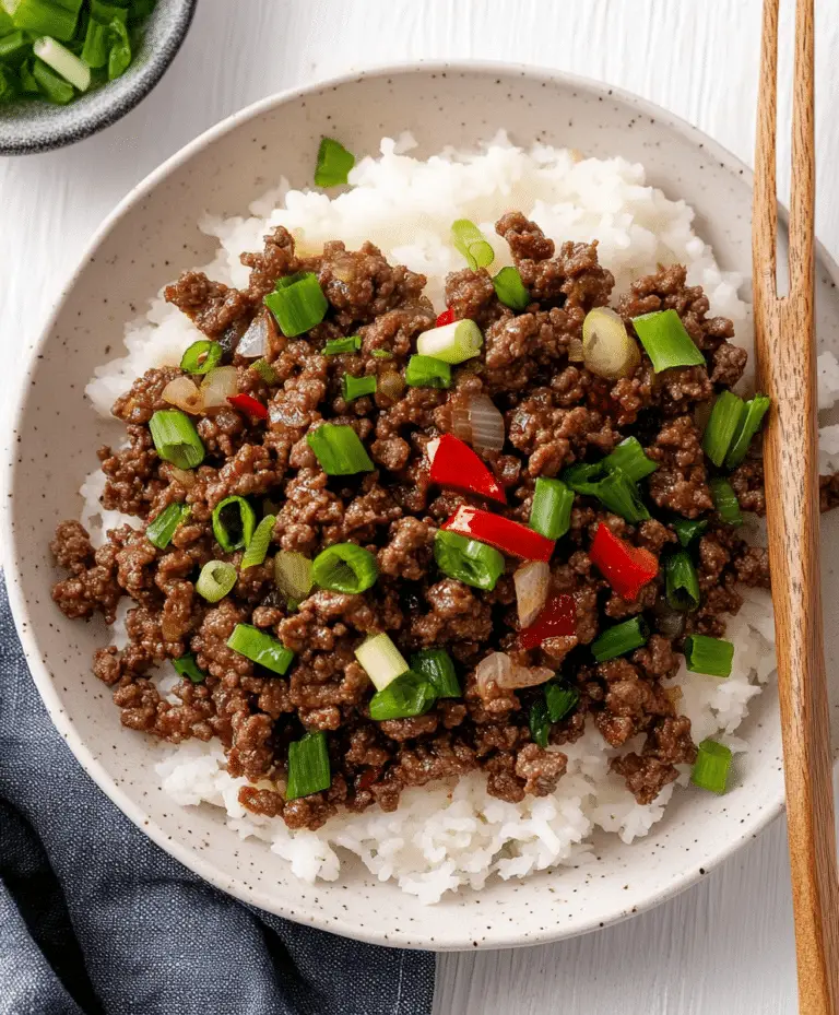 Mongolian Ground Beef Recipe
