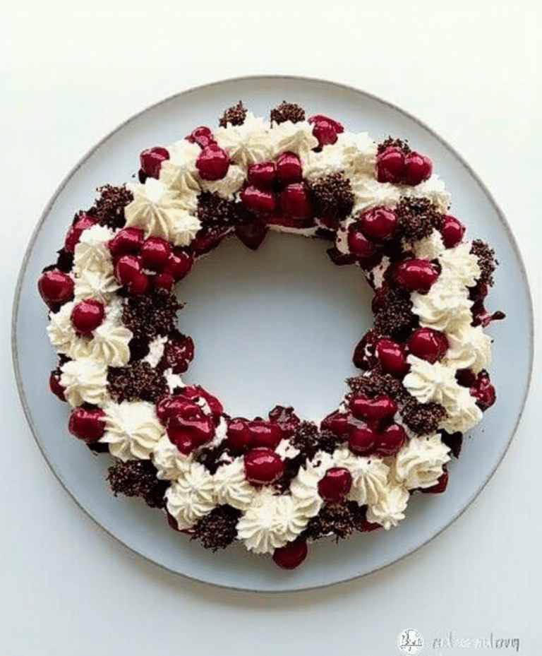 Easy Black Forest Wreath Recipe