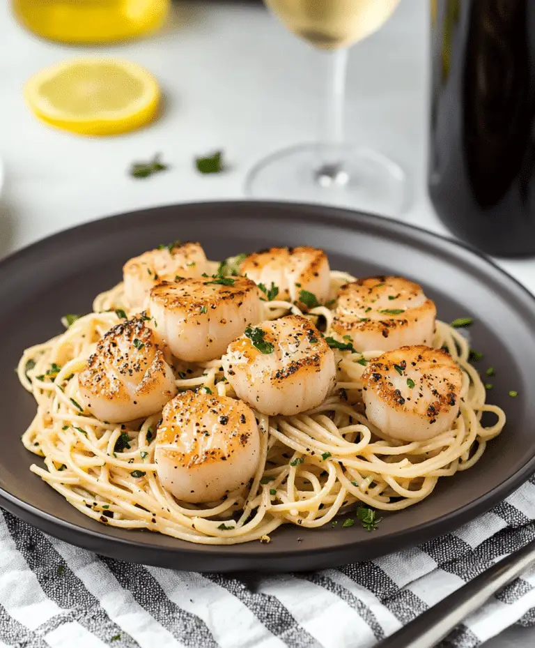 Scallop Spaghetti In White Sauce Recipe