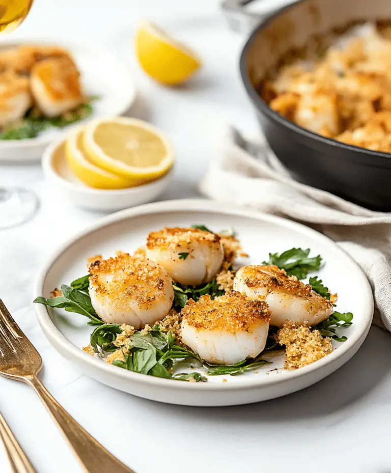 Easy Baked Scallops Recipe