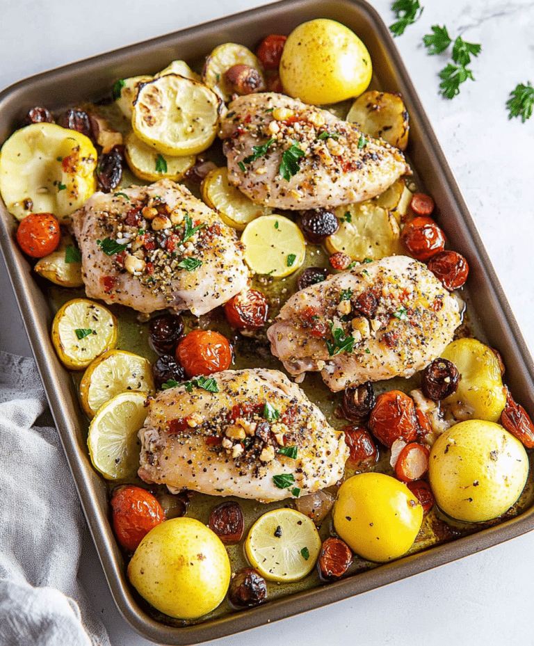 Greek Sheet Pan Chicken Recipe