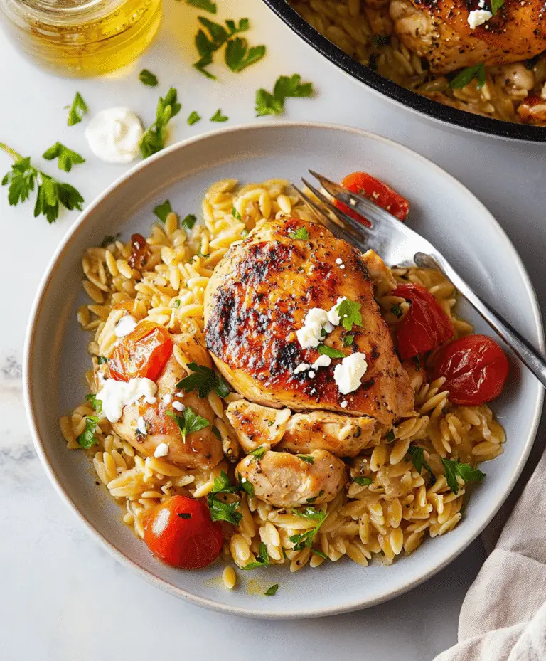 Mediterranean Chicken Recipe With Orzo Recipe