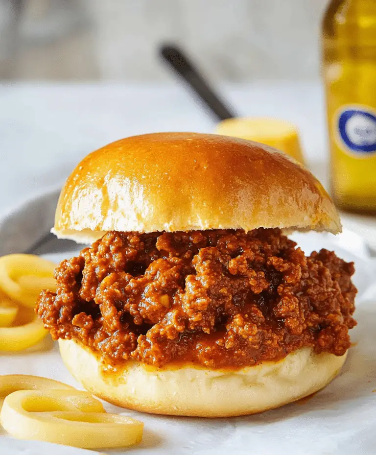 Homemade Sloppy Joes Recipe
