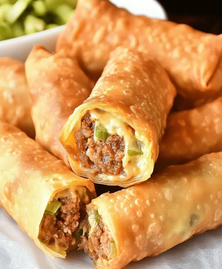 Cheeseburger Egg Rolls Recip Recipe