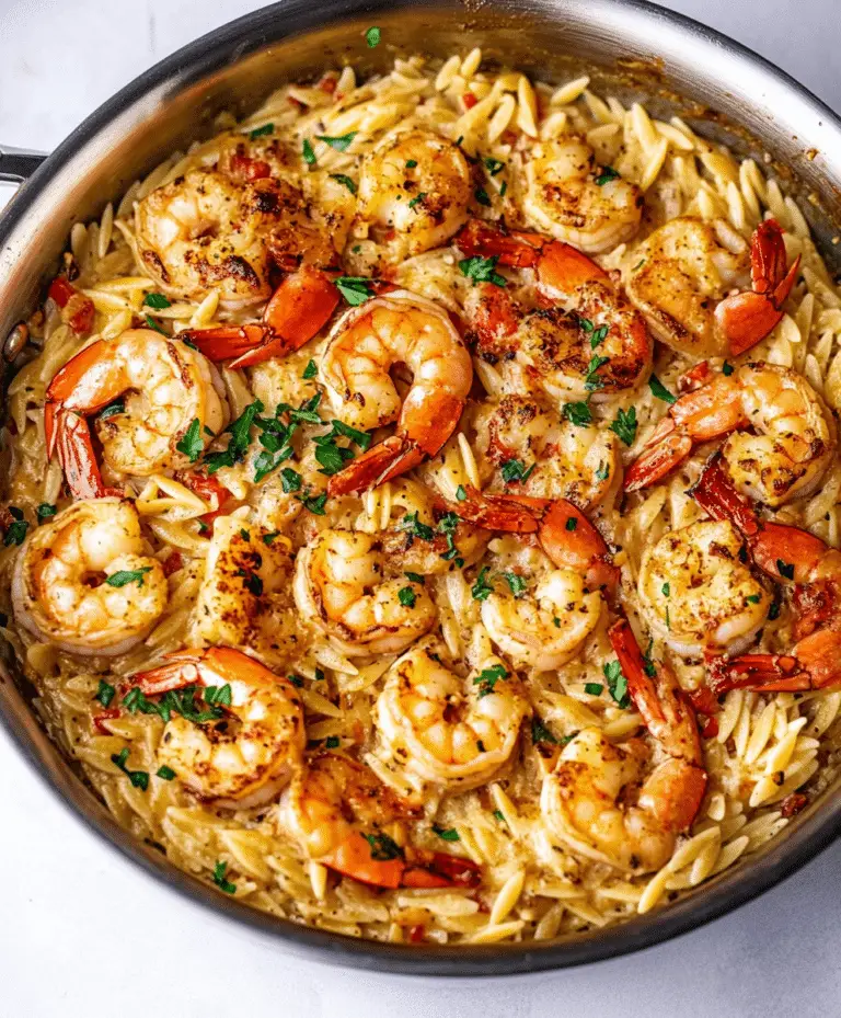 One Pot Marry Me Shrimp And Orzo Pasta Recipe