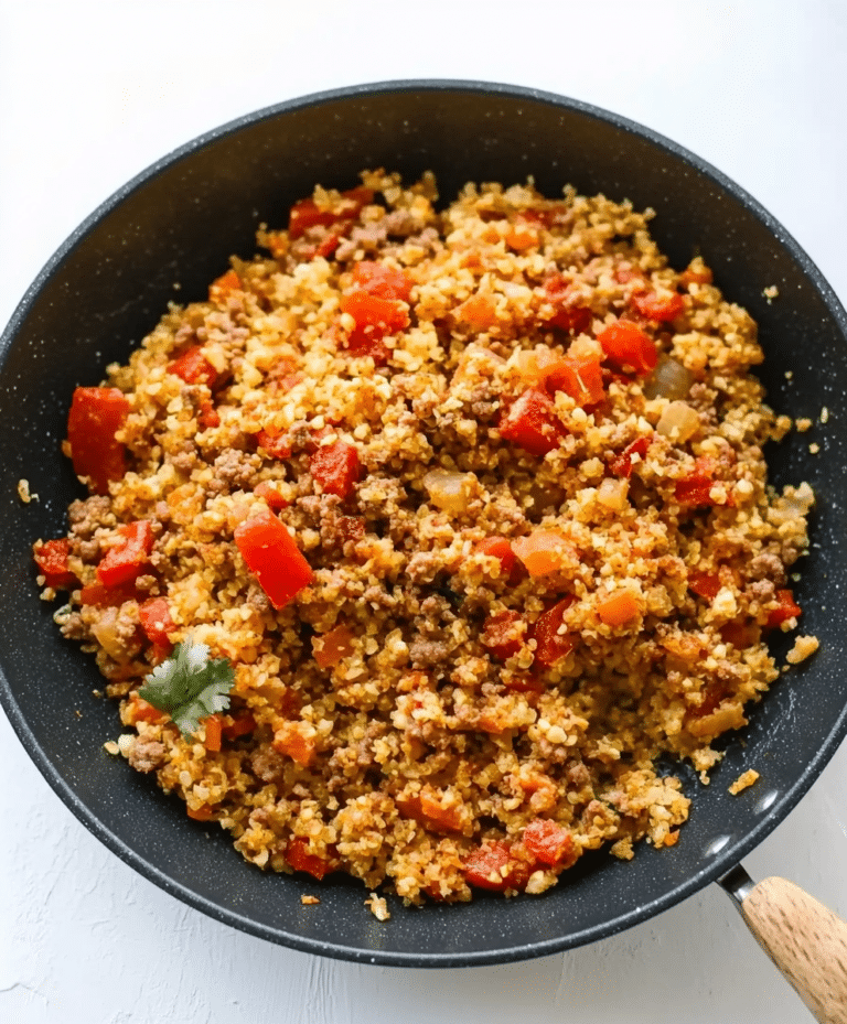 20-minute Spicy Cauliflower Rice With Ground Turkey Recipe