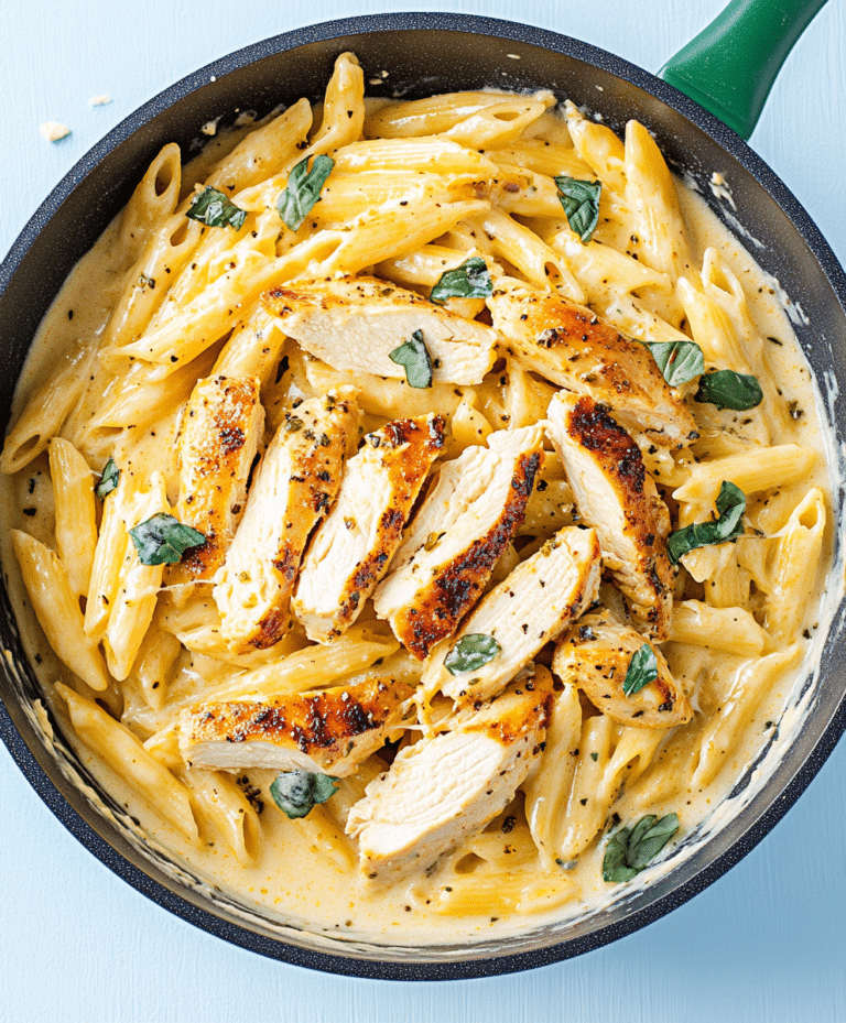 Creamy Garlic Chicken Pasta Recipe
