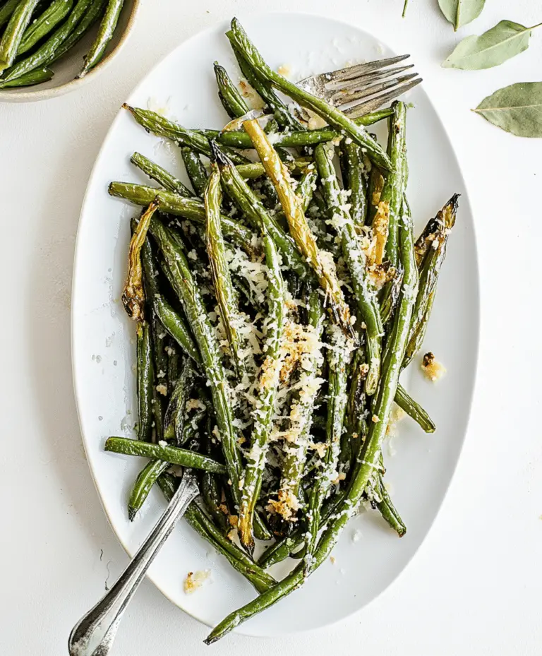 Roasted Parmesan Green Beans Recipe