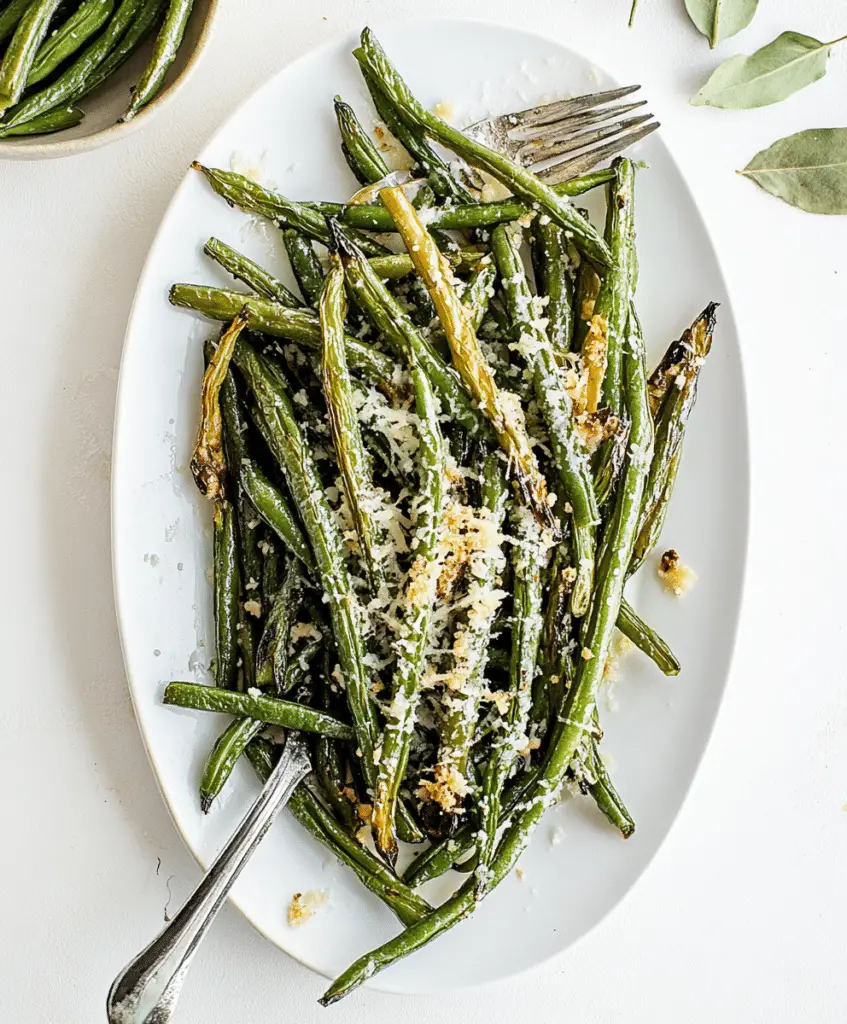 Roasted Parmesan Green Beans Recipe