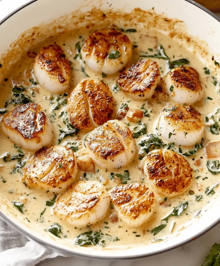 Creamy Tuscan Scallops Recipe