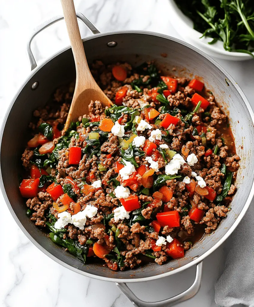Mediterranean Ground Beef Stir Fry Recipe
