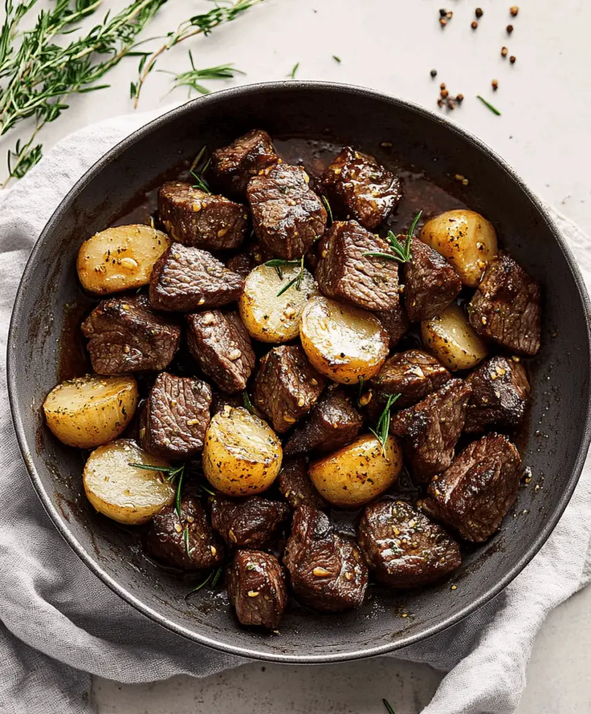Garlic Butter Steak Bites Recipe