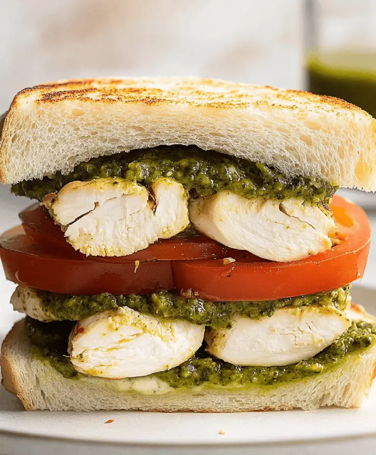 Chicken Pesto Sandwich Recipe