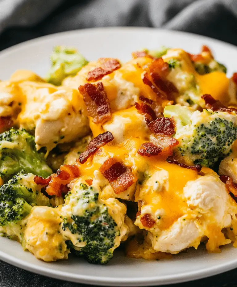 Broccoli Bacon Cheddar Chicken Recipe