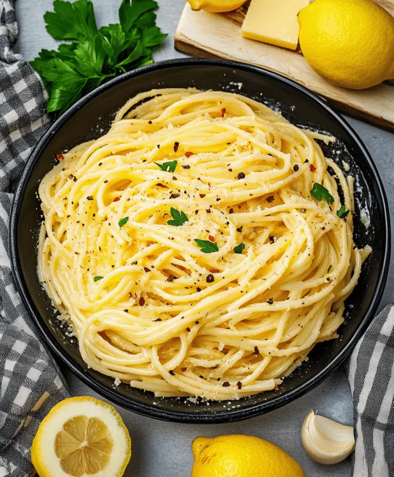 Lemon Butter Garlic Pasta Sauce Recipe