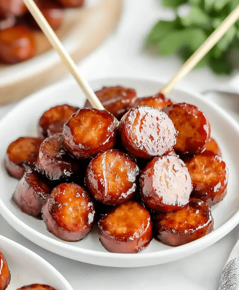 Bbq Sausage Bites With Only 4 Ingredients Recipe