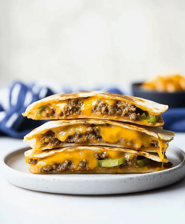 Cheeseburger Quesadilla Recipe