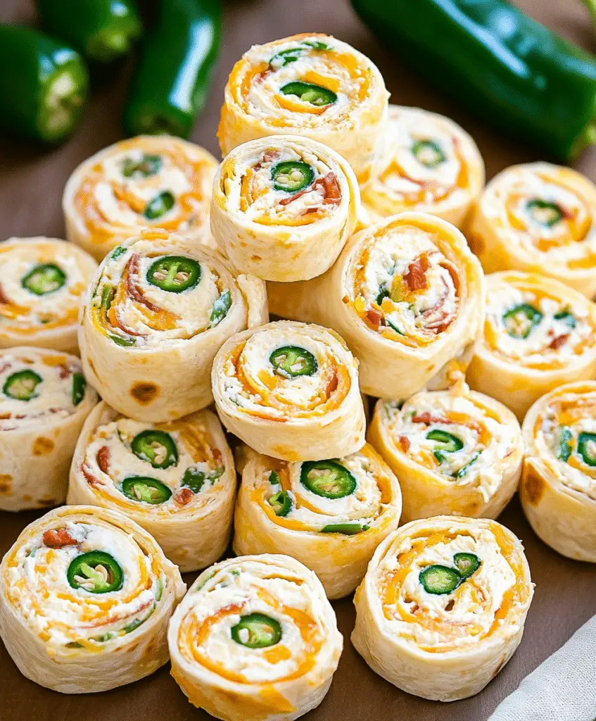 Jalapeno Popper Cream Cheese Pinwheels With Tortillas Recipe