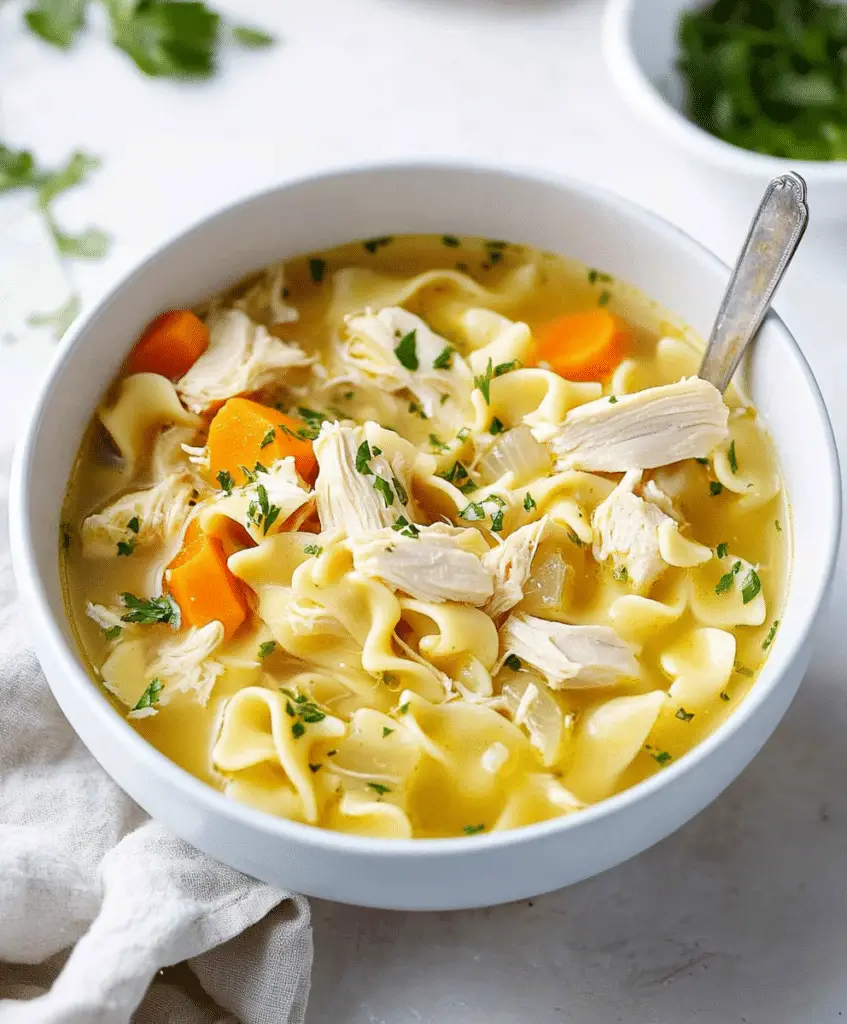 Homemade Chicken Noodle Recipe