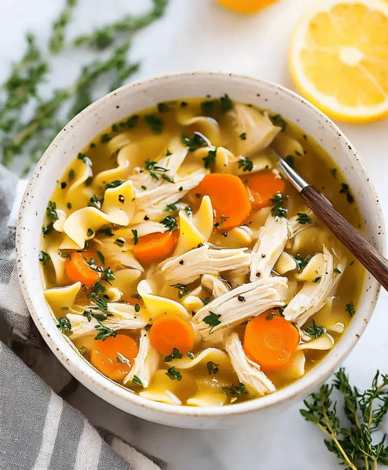Homemade Crockpot Chicken Noodle Soup Recipe