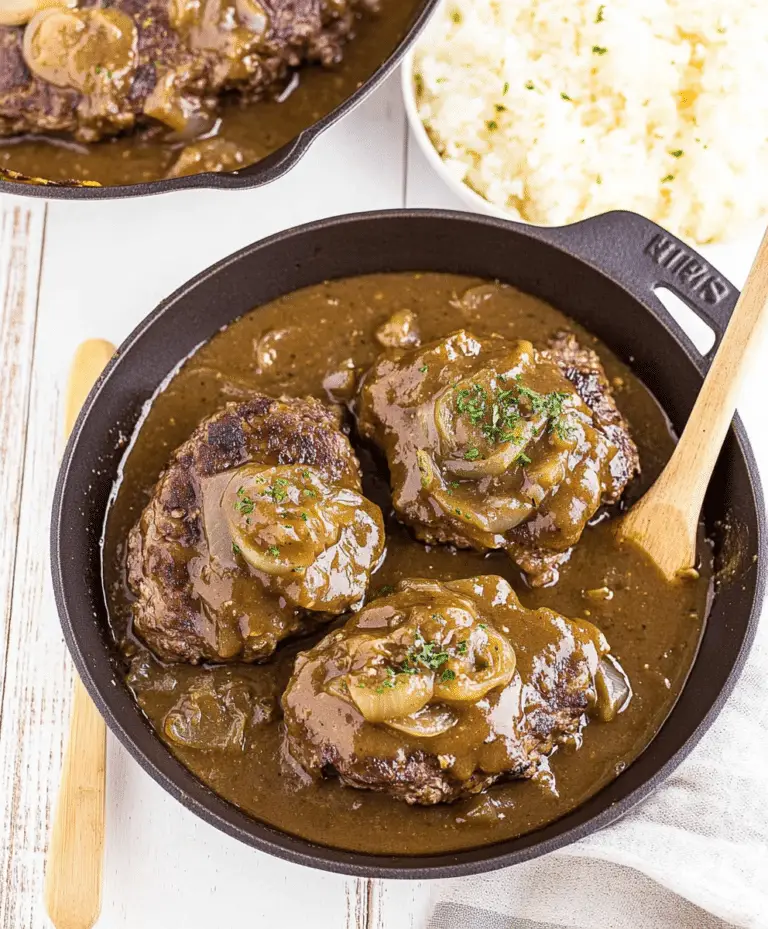 Hamburger Steak With Onions And Gravy Recipe – Recipe