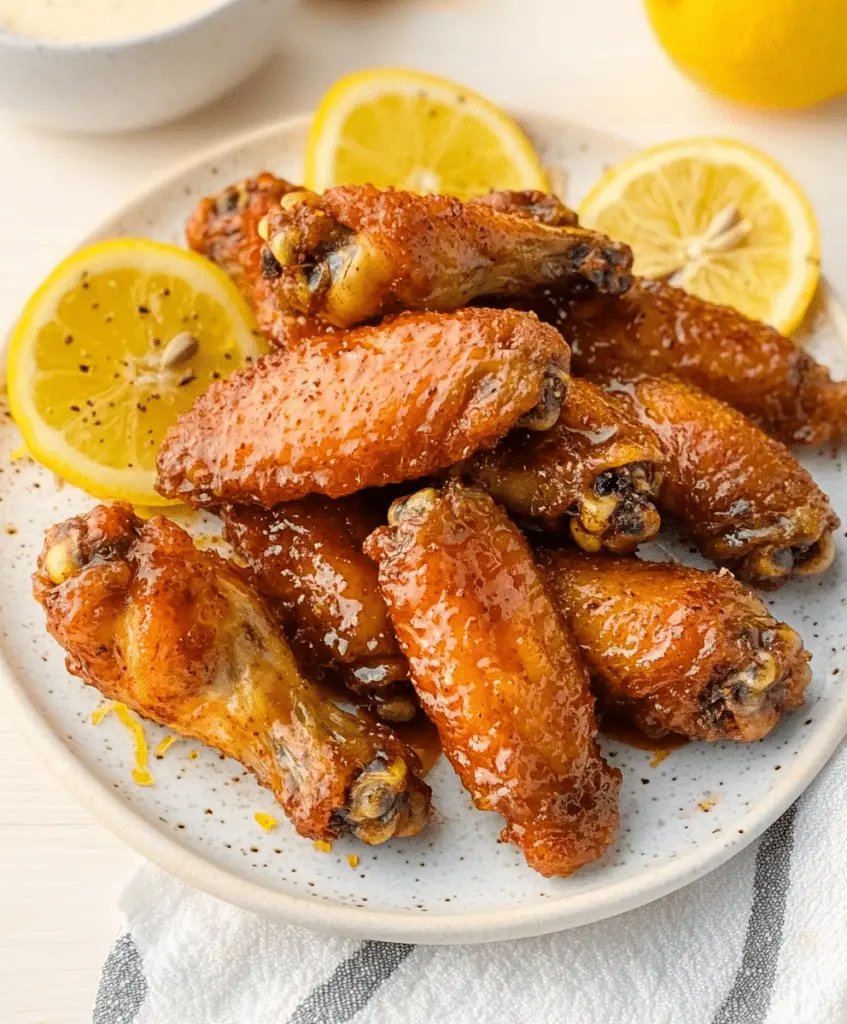 Honey Lemon Pepper Wings Recipe