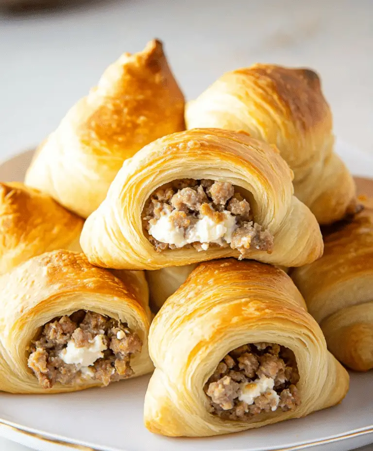 Sausage & Cream Cheese Crescents Recipe