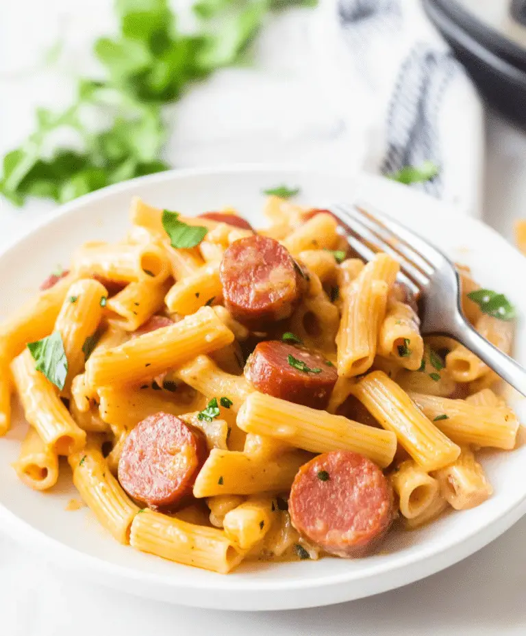 Instant Pot Cheesy sausage Pasta Recipe