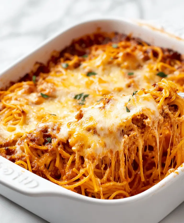 Easy Baked Spaghetti Recipe