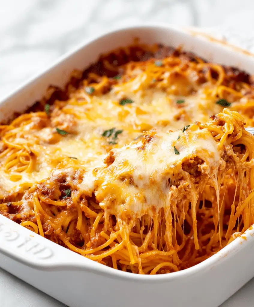 Easy Baked Spaghetti Recipe